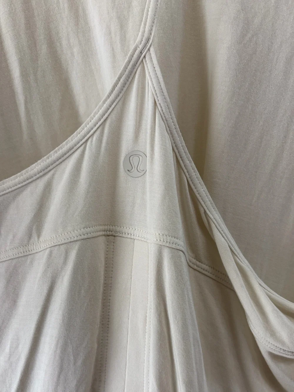 Soft lululemon athletica Modal-Silk blend Tank Top Size 10 Color Bone Like-New